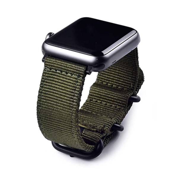 Apple Watch 38/40/41 Nylon -rannekoru Naton rannekoru vihreä vihreä