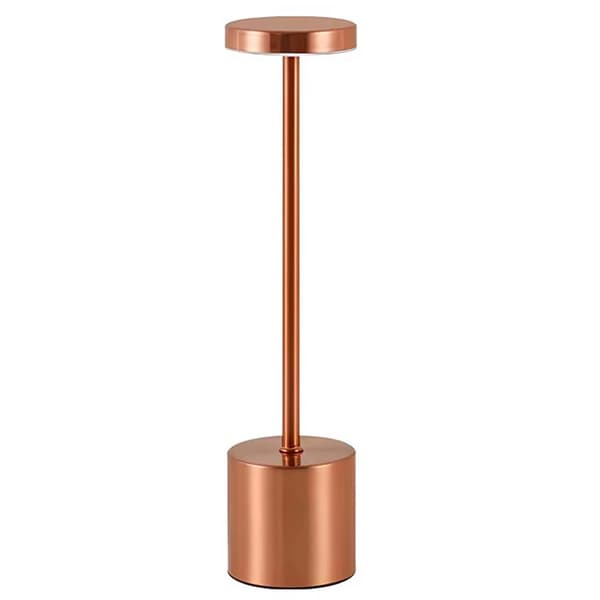 Uppladdningsbar LED Bordslampa i Metall Koppar