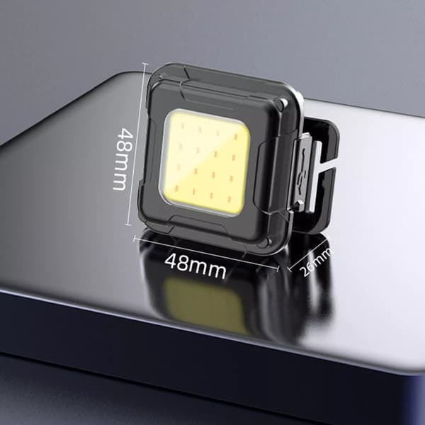 Letvægts Mini LED Pandelampe til Løb COB sort