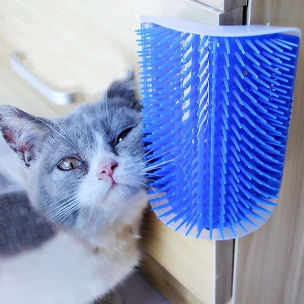 Väggmonterad Kattborste Självkliare – Hörnborste för Pälsvård & Massage