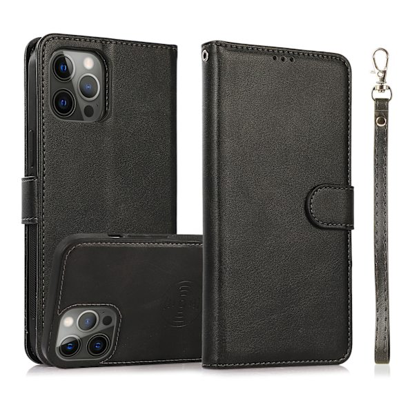 iPhone 16 Plus Magnet Plånboksfodral 2-i-1 Svart