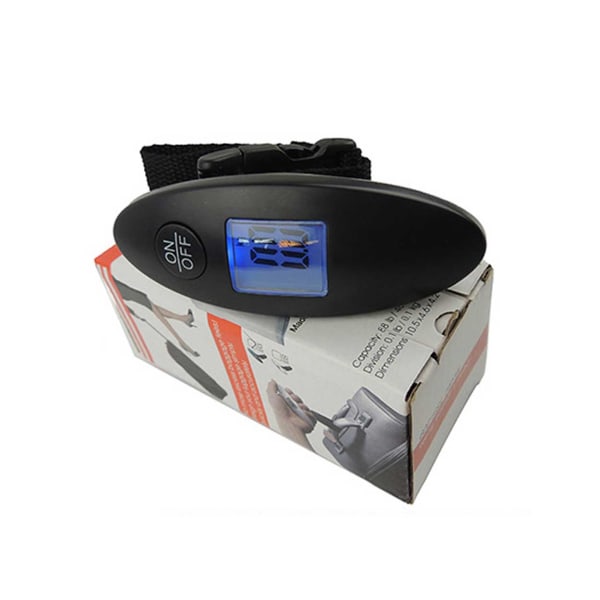 Kompakt Digital Bagagevåg Handvåg för Bagage Resväska svart