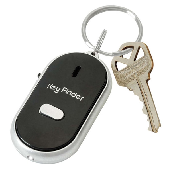 Nyckelhittare Key Finder med Visselfunktion Svart svart