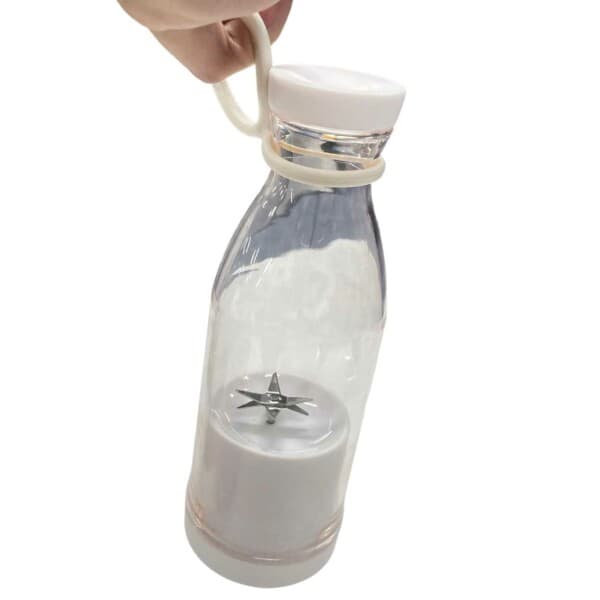 Bærbar mikser - bærbar oppladbar smoothie blender hvit hvit