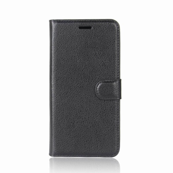 iPhone XR Wallet Case Black Leather Leather Case svart