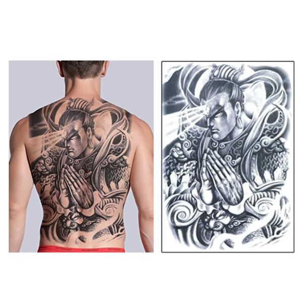 Väliaikainen Tattoo Backboard Warrior