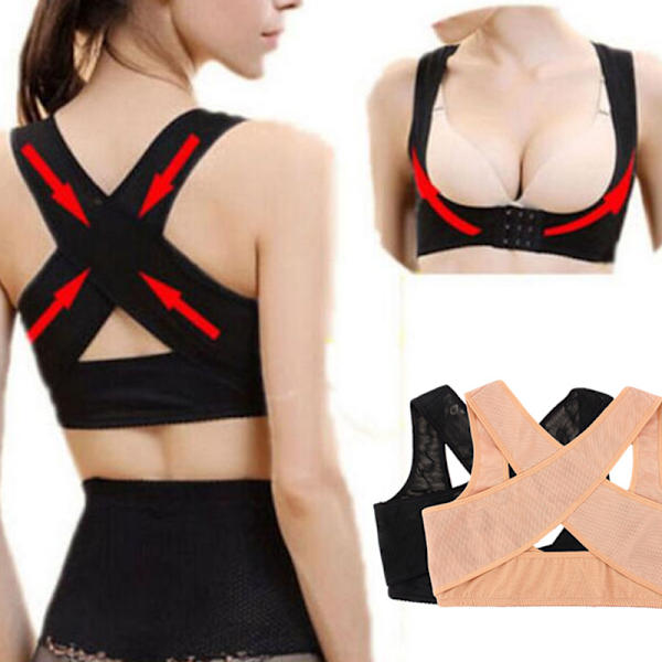 Asentoliivi naisten selkänojalle paremman asennon saavuttamiseksi beige one size