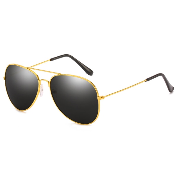 Gold Aviator pilot solbriller sort glas guld