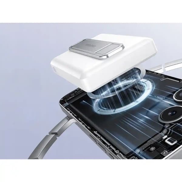 Magnetisk powerbank 5000 mAh – Trådløs lading 15 W & hurtiglading 20 W USB-C / Lightning
