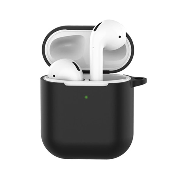 Svart Apple AirPods 1/2 Väska Fodral Stötsäkert Skyddsfodral svart