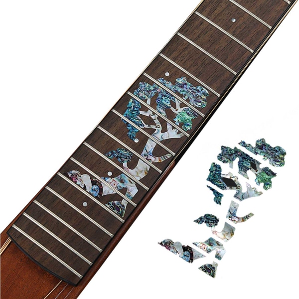 Dekor för Gitarr Gitarrhals Dekoration Klistermärken Greppbräda flerfärgad