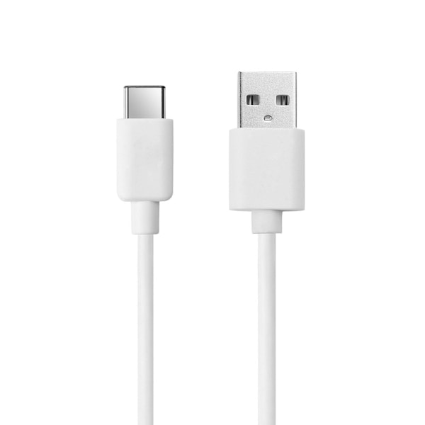 1m USB-C Laddkabel Quick Charge 3A Type-C vit