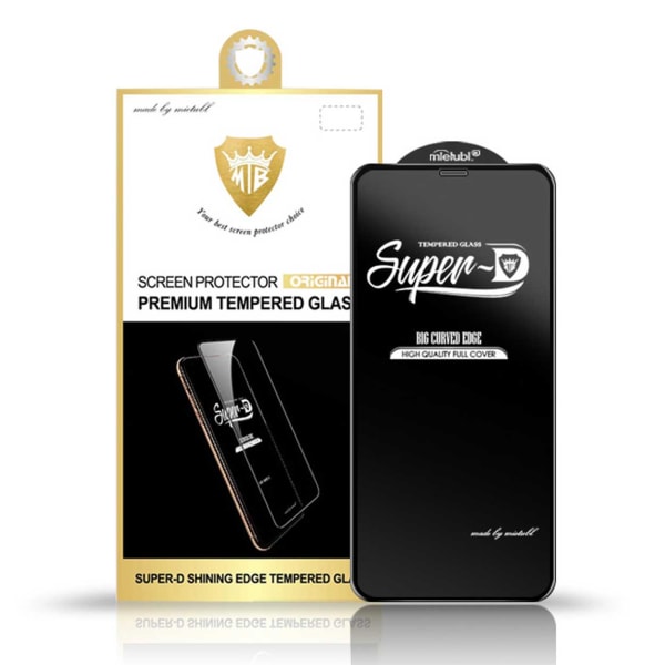 iPhone 12 Pro HD Screen Protector Carbon Fiber herdet glass svart