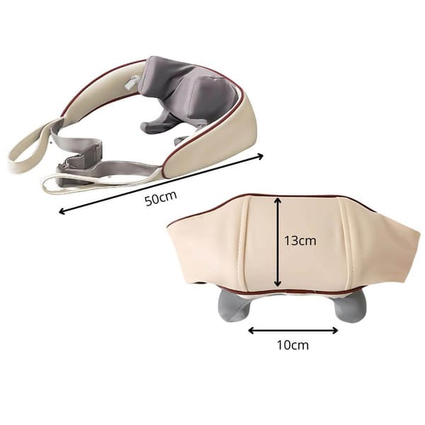 Shiatsu Nakkemassage med Varmeterapi | Batteridrevet beige