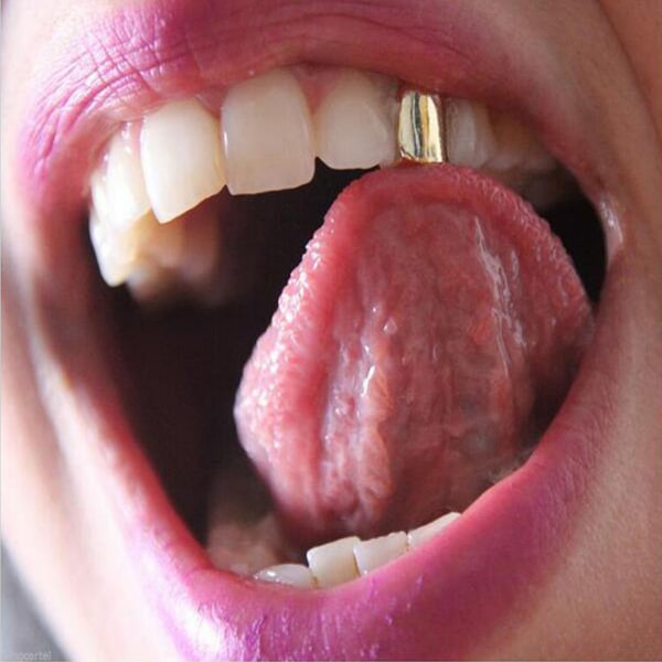 Grillz Hip Hop Rose Gold Tooth Jewel Bling Gold Tooth A $ AP