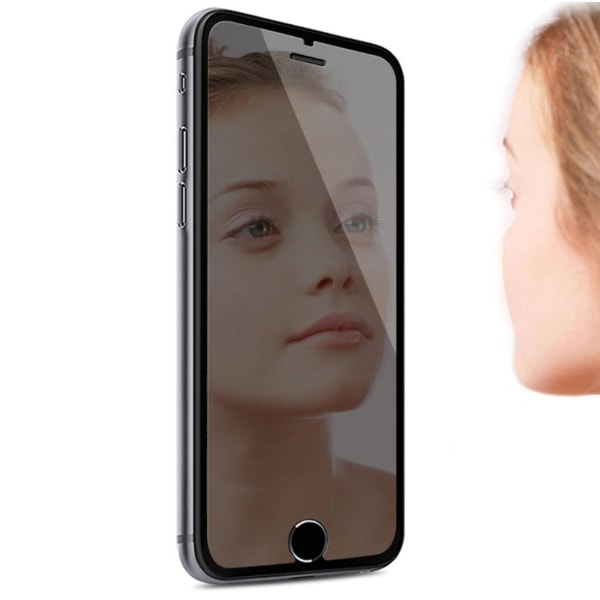 iPhone 8 Heltäckande Spegel Mirror HD Skärmskydd silver