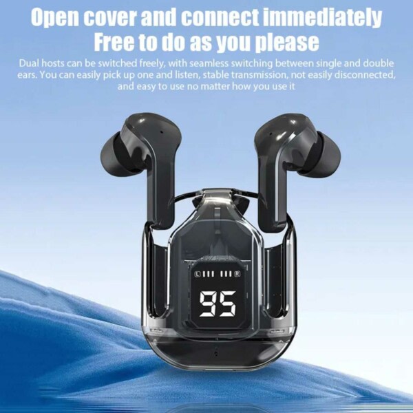 Air31 TWS ENC Max Bluetooth Stereo In-Ear Hovedtelefoner USB-C Sort sort