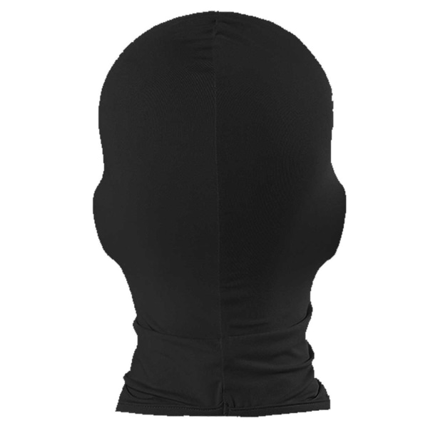 Tynd sort balaclava ski maske røver hat 1 hul sort