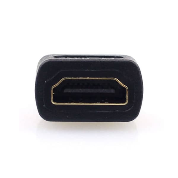 Gold -Plated Micro HDMI til HDMI -adapter 1080p 4K UHD 3D TV svart