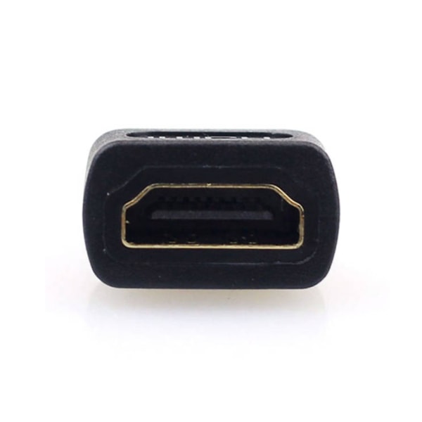 Guldpläterad Micro HDMI till HDMI Adapter 1080p 4K UHD 3D TV svart