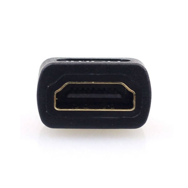 Kultainen mikro HDMI HDMI -adapteriin 1080p 4K UHD 3D -TV musta