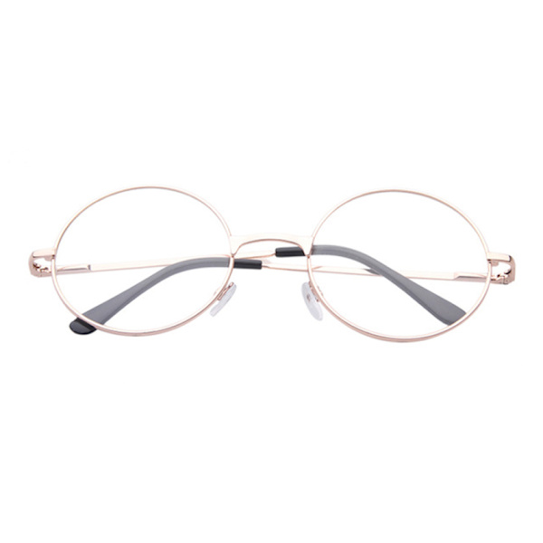 Retro Round Reading Glasses Gold Styrke 1.0 Briller guld