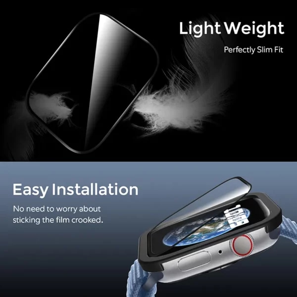 Apple Watch 44mm Comprehensive Screen Protector Easy Install gjennomsiktig
