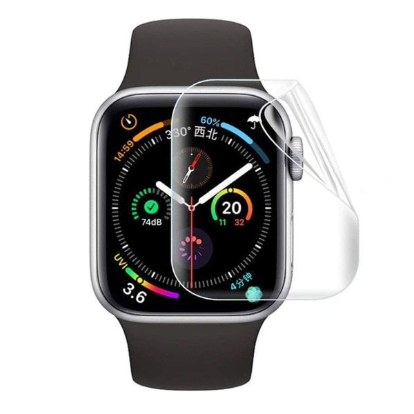 Full -reaching Screen Protector Apple Watch 1/2/3 Display Protection 40mm gjennomsiktig