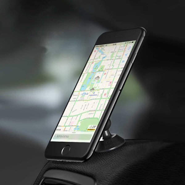 360 ° magneetti matkapuhelinpidike itse kiinnittyvä autopidike hopea hopea