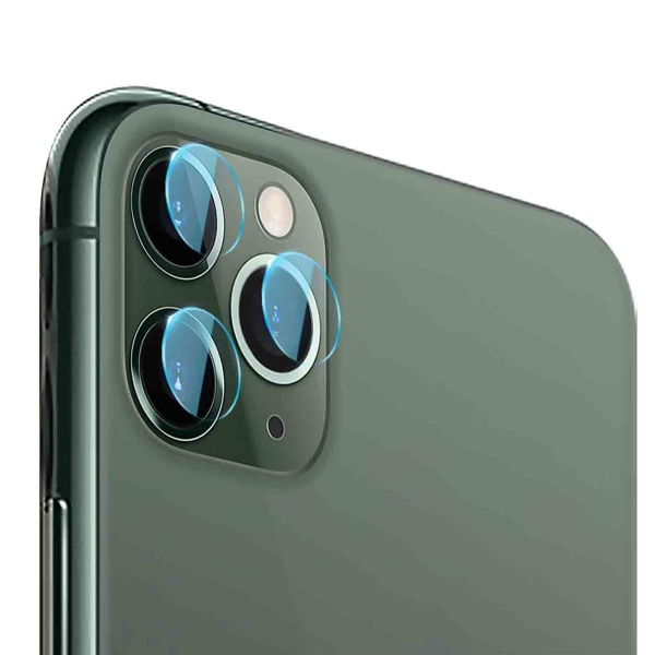 2-Pack iPhone 11 Pro Max Protection kameransuojaimelle kamerakameran linssille läpinäkyvä