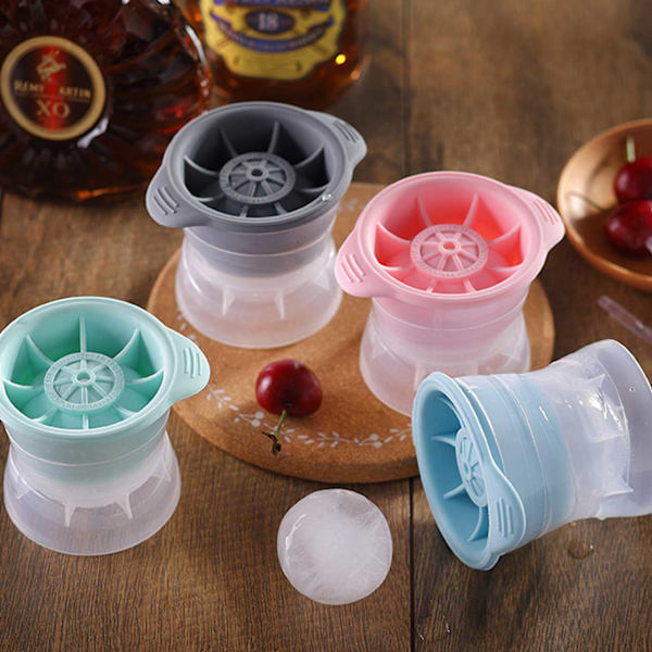 2-pack Ice Shape Large Ice Balls Round Ice Cubes Ice Cubes Formulerer gennemsigtig