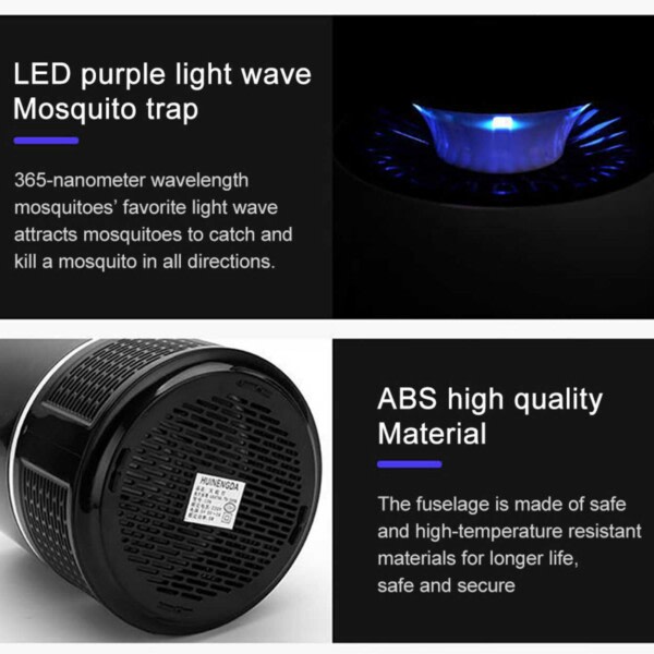 UV Mygglampa - Myggfångare USB svart