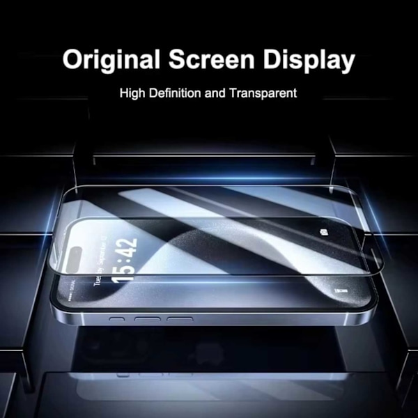 Easy Install iPhone 14 Plus Skärmskydd HD Härdat Glas