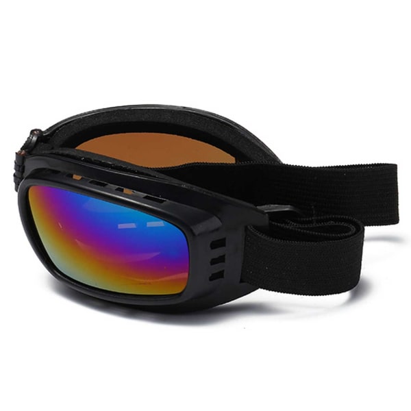 Motorcykelbriller Retro MC - sort farvet glas sort