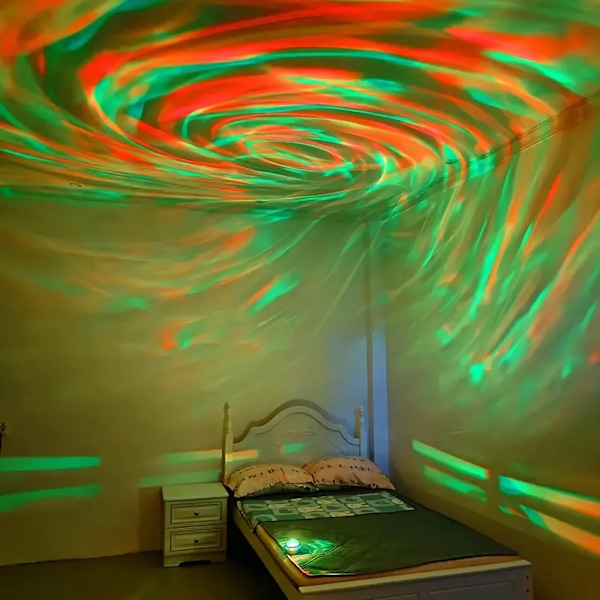 Mini Roterende RGB Nebula LED Projektor Nattelys