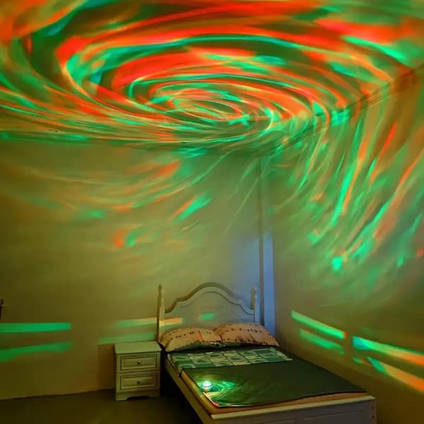 Mini Roterende RGB Nebula LED Prosjektor Nattlampe