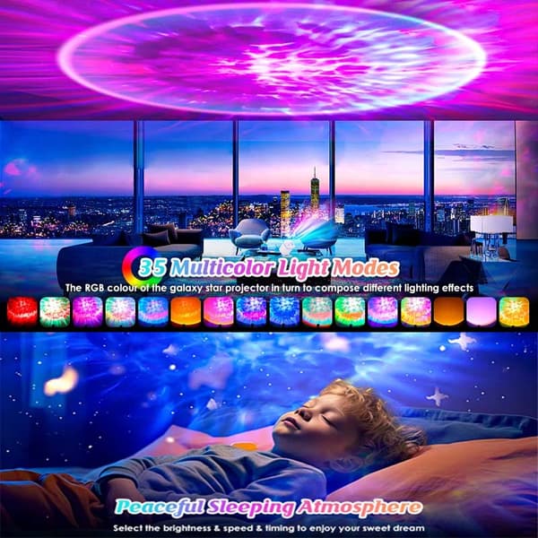2026 RGB LED Supernova Stjerneprosjektor og Sunset Stemningsbelysning