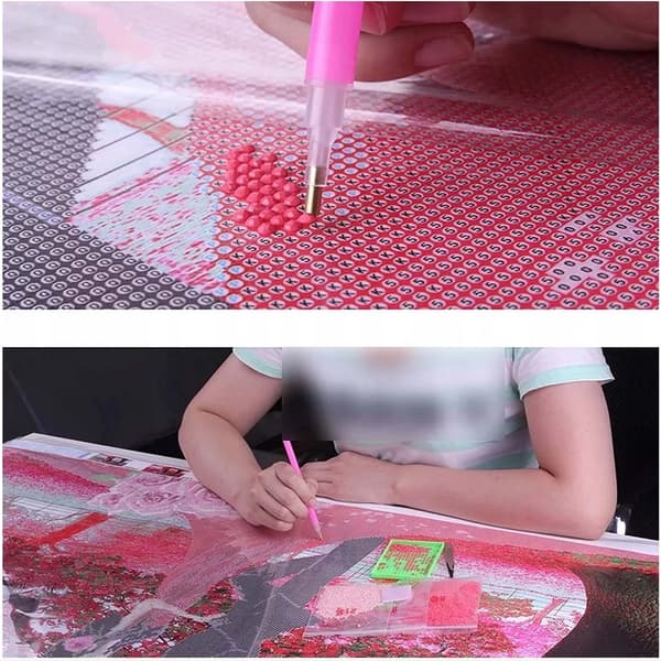 Diamantmålning 5D 30x40 cm – Påfågel – Komplett Diamond Painting Kit
