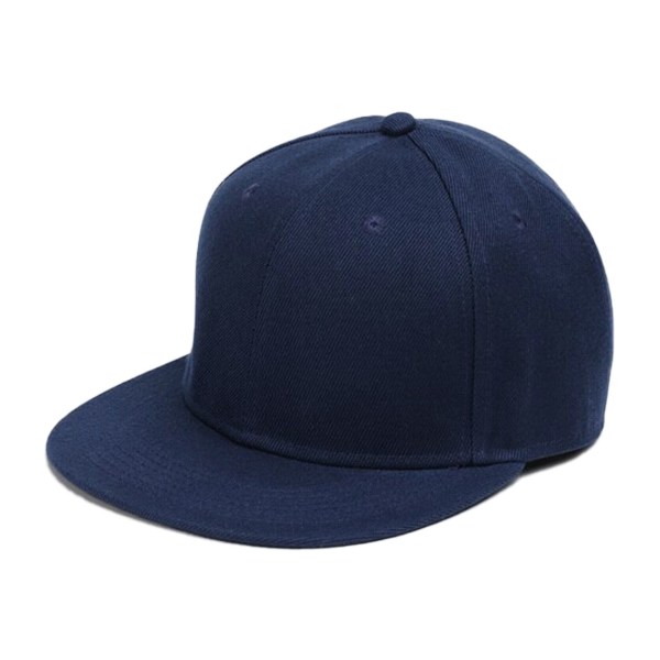 Dark Blue Cap Snapback med Buckle blå one size