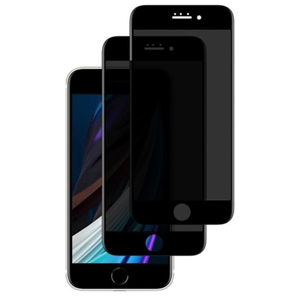 2-Pack iPhone 8 Privacy Skärmskydd Heltäckande HD Härdat Glas