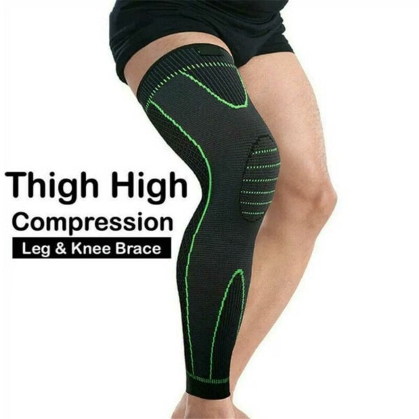 Kompresjonshylse for Kne - Knestøtte/Knebeskyttelse med Compression XXL svart