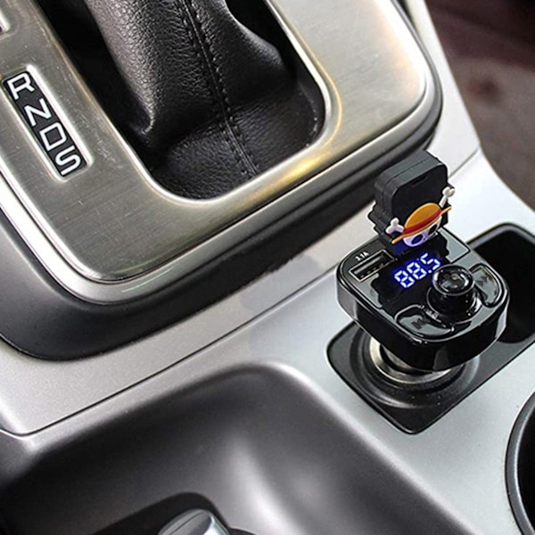 Bluetooth FM-lähetin 2x USB-laturilla musta