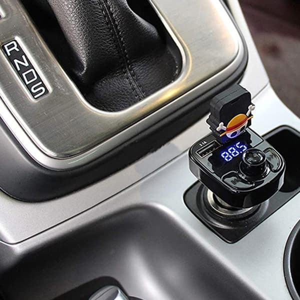 Bluetooth FM-Sändare med 2x USB Laddare svart