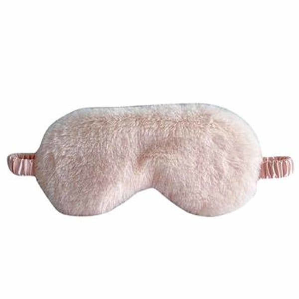 Mjuk Lurvig Rosa Sovmask Fluffig Ögonmask Flyg Resor rosa one size