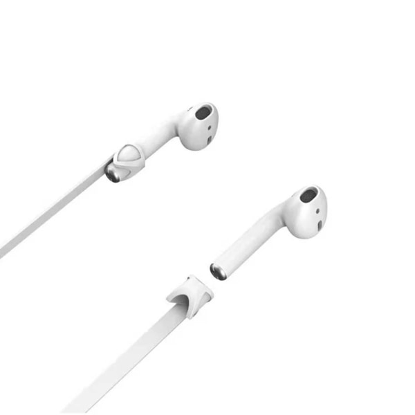 Apple AirPods Halsrem Strap Snöre Hänga Runt Halsen - Vit vit