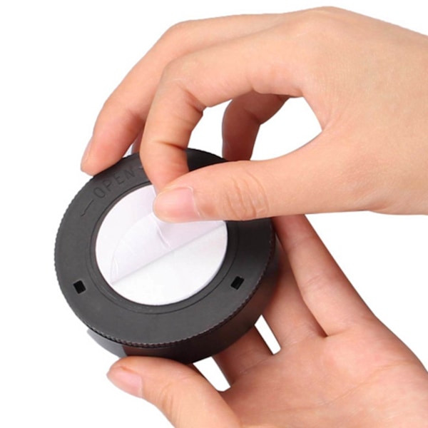 Trådløs Selvklæbende LED Lampe med Touch Funktion Sort sort