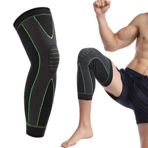 Kompressionshylster til Knæ - Knæstøtte/Knæbeskyttelse med Compression XXL sort