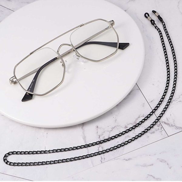 Senils String Black Chain Egelassed E kanthlassed Nectine's svart