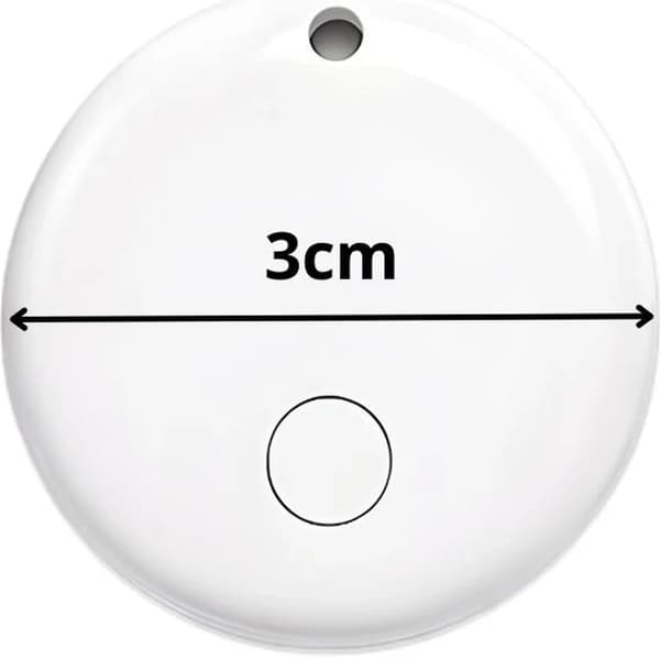 Bluetooth Tracker för Nycklar & Väskor – Smart Spårsändare Kompatibel med iOS Vit