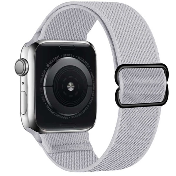 Apple Watch 38/40/41 Armband Nylon Ljusgrå grå